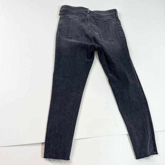 Rag & Bone Skinny Jeans Women's 33 Black Nina High Rise Waist Slim Fit - Picture 8 of 10